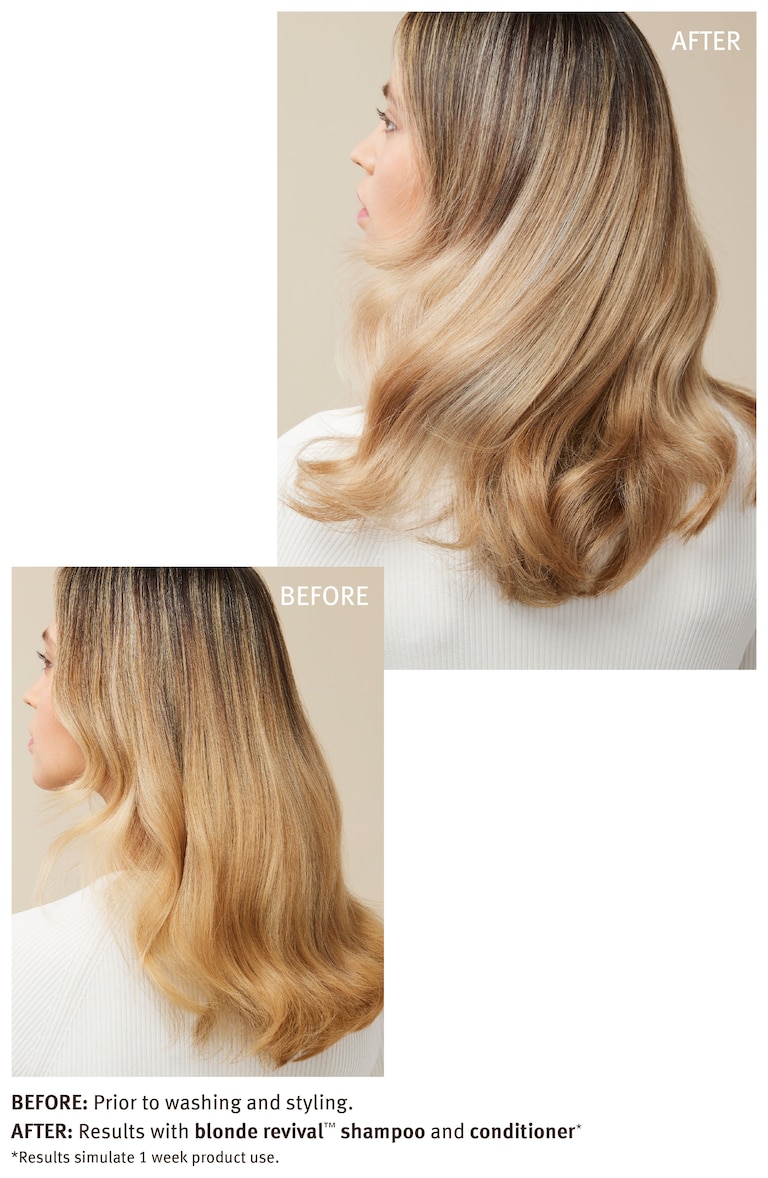 blonde revival&trade; purple toning shampoo, Model