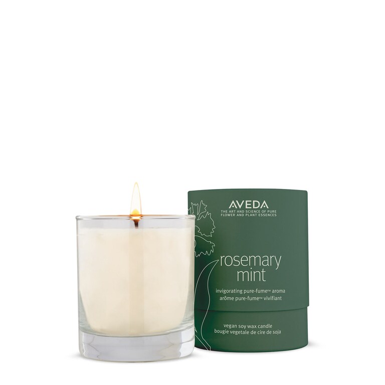 rosemary mint candela vegana in cera di soia, 226g, Product Shot