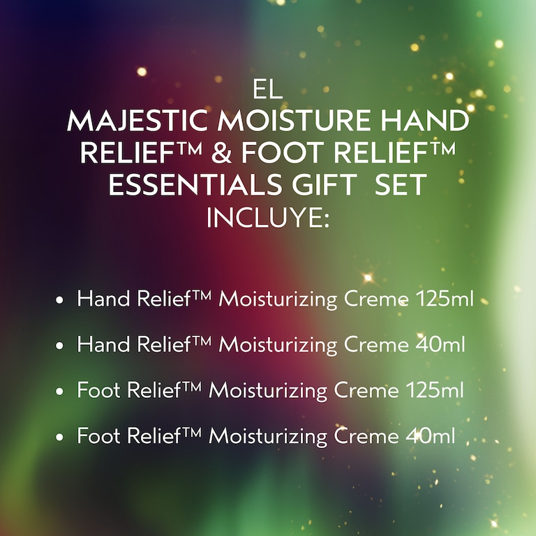 Set de regalo de edición limitada Majestic Moisture Hand Relief™ & Foot Relief™ Essentials, Alt