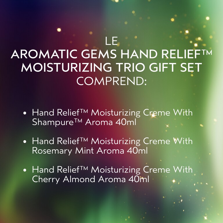 Coffret cadeau Trio hydratant Aromatic Gems Hand Relief™ en édition limitée, Alt