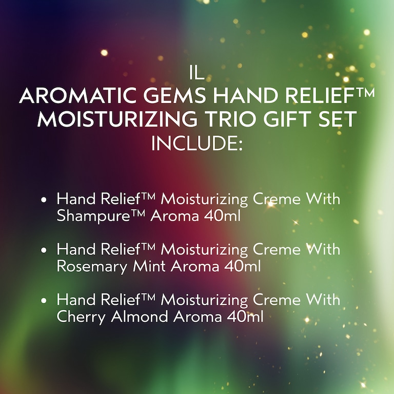 Set regalo Aromatic Gems Hand Relief™ in edizione limitata di tre idratanti, Alt