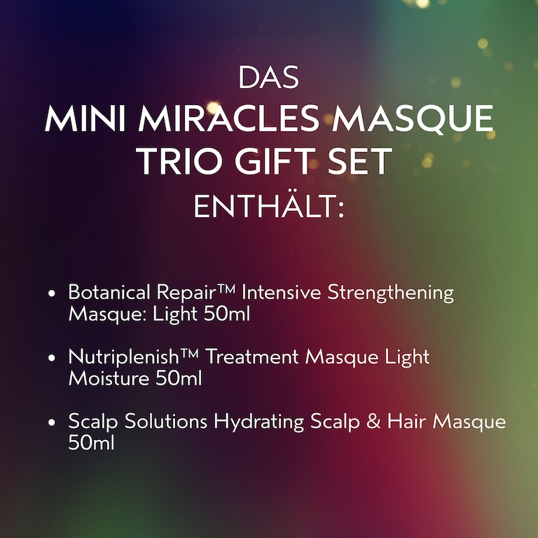 Limited Edition Mini Miracles Masque Trio Gift Set