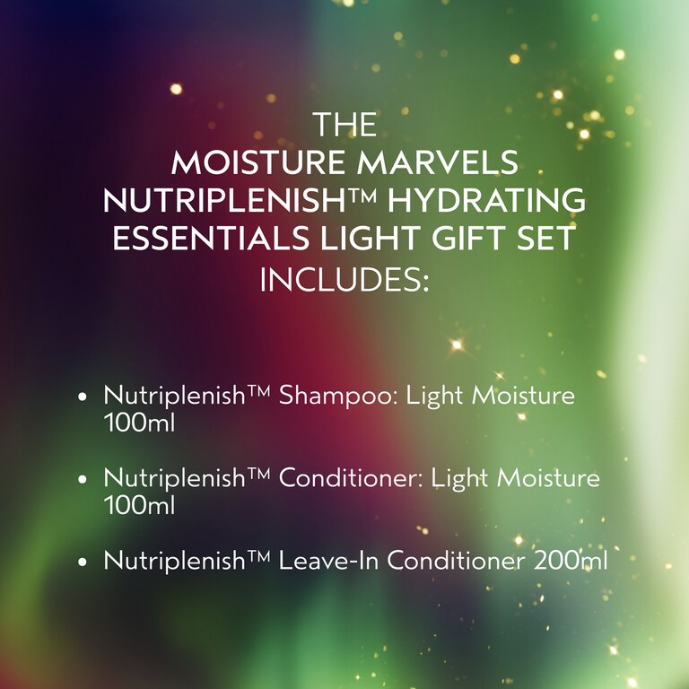 Coffret cadeau Essentiels d’hydratation légers Moisture Marvels Nutriplenish™ en édition limitée, Alt