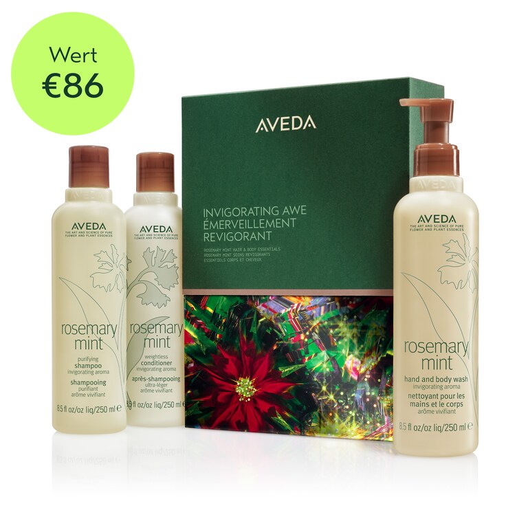 Limited Edition Invigorating Awe Rosemary Mint Hair & Body Essentials Gift Set, Product Shot