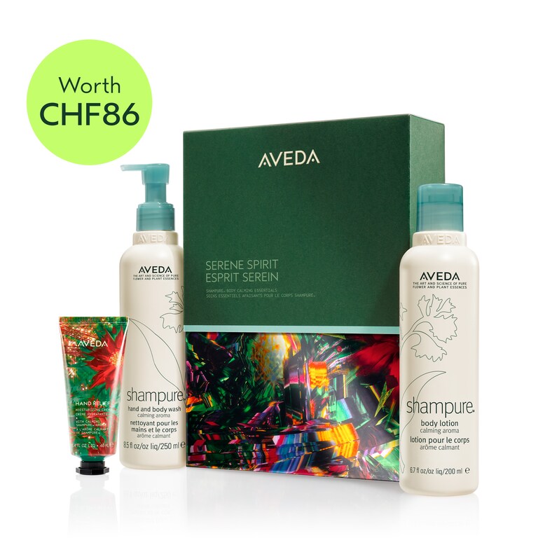 Coffret cadeau Essentiels apaisants pour le corps Serene Spirit Shampure:tm en édition limitée, Product Shot