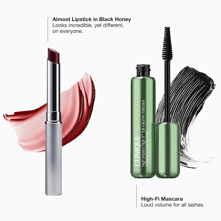 Black Honey Lips + Black High Impact Mascara Duo, Alt