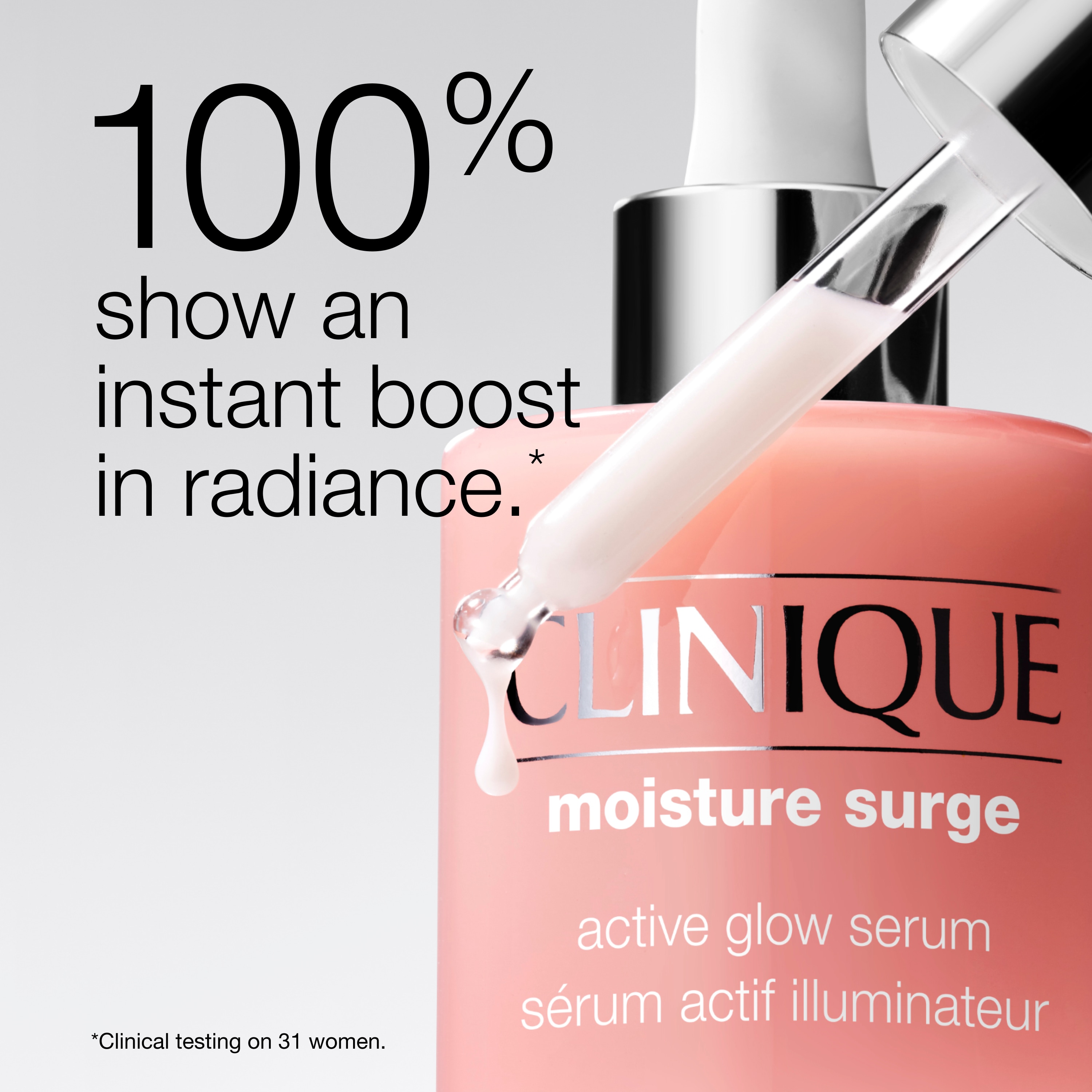 Sérum éclairant Clinique Moisture Surge 50ml | Soin Hydratant Peau Neuve Emballage D'origine