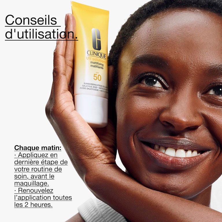 UV Solutions Crème solaire matifiante SPF 50/PA++++