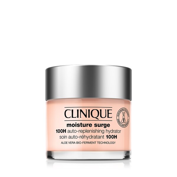 Moisture Surge™ Soin Auto-Réhydratant 100H, La crème hydratante rafraîchissante pour le visage sans huile, enrichie en bioferment d’aloès et en acide hyaluronique, offre une hydratation instantanée qui apaise en 3 secondes. 100 % d’hydratation et d’éclat instantanément.