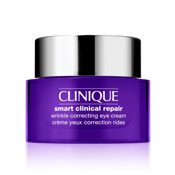 Clinique Smart Clinical Repair™ Wrinkle Correcting Eye Cream, Segít megerősíteni a bőr támszerkezetét a simább, fiatalosabbnak tűnő bőrért.