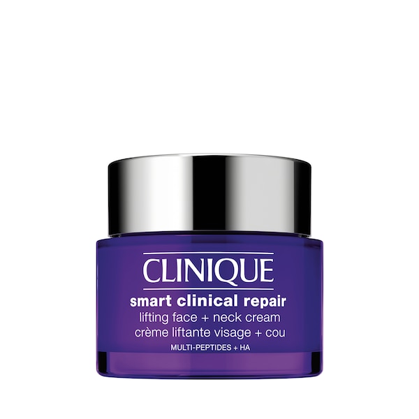 Clinique Smart Clinical Repair™ Firmeza + Lifting para Rostro y Cuello, Potente crema facial y para el cuello que realza y reduce visiblemente las líneas de expresión y las arrugas.