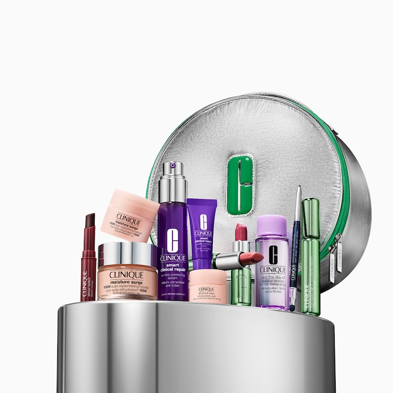 Les plus grands succès de Clinique : Coffret soins de la peau et maquillage, Alt