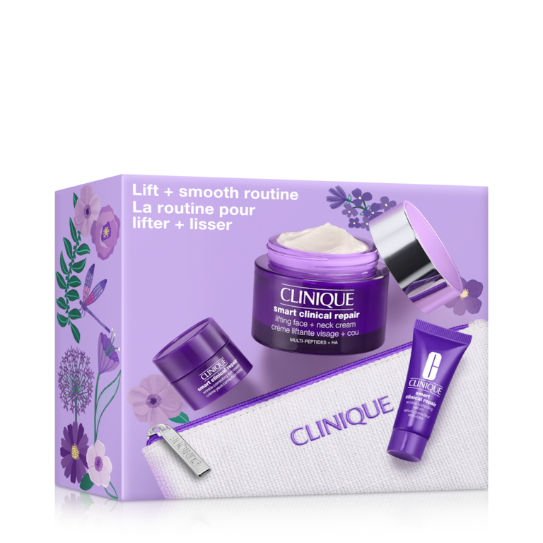 Lift + Smooth Routine Skincare Set, Product Shot