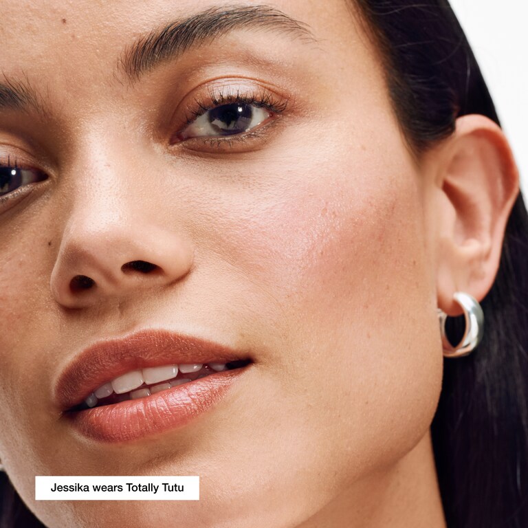 Chubby Stick™ Moisturizing Lip Color Balm, Totally Tutu, Model, medium