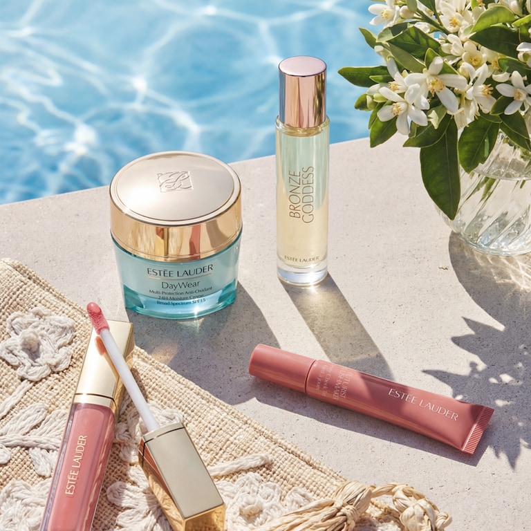 Summer Day Glow Radiance Skincare & Makeup Set with Blush, Lip Oil & Fragrance, Alt