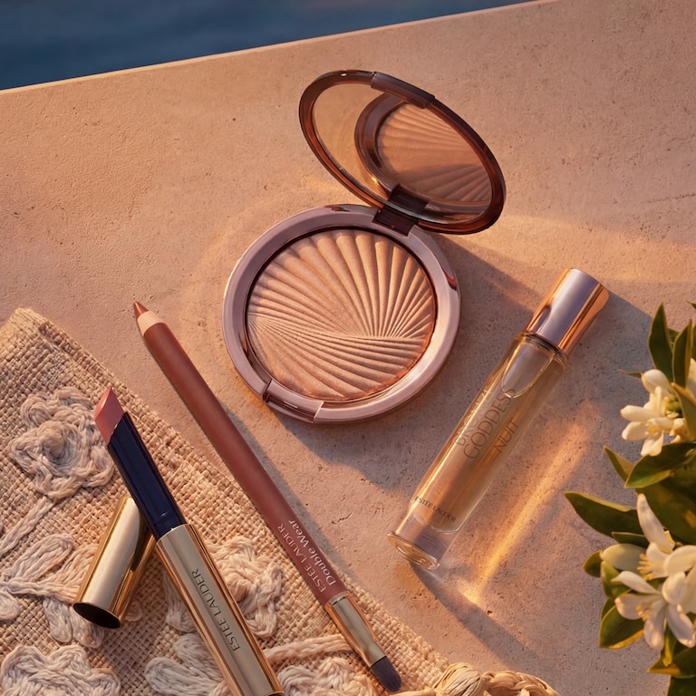 Summer Night Glow Makeup & Fragrance Set with Highlighter, Lip Gloss & Lip Liner, Alt