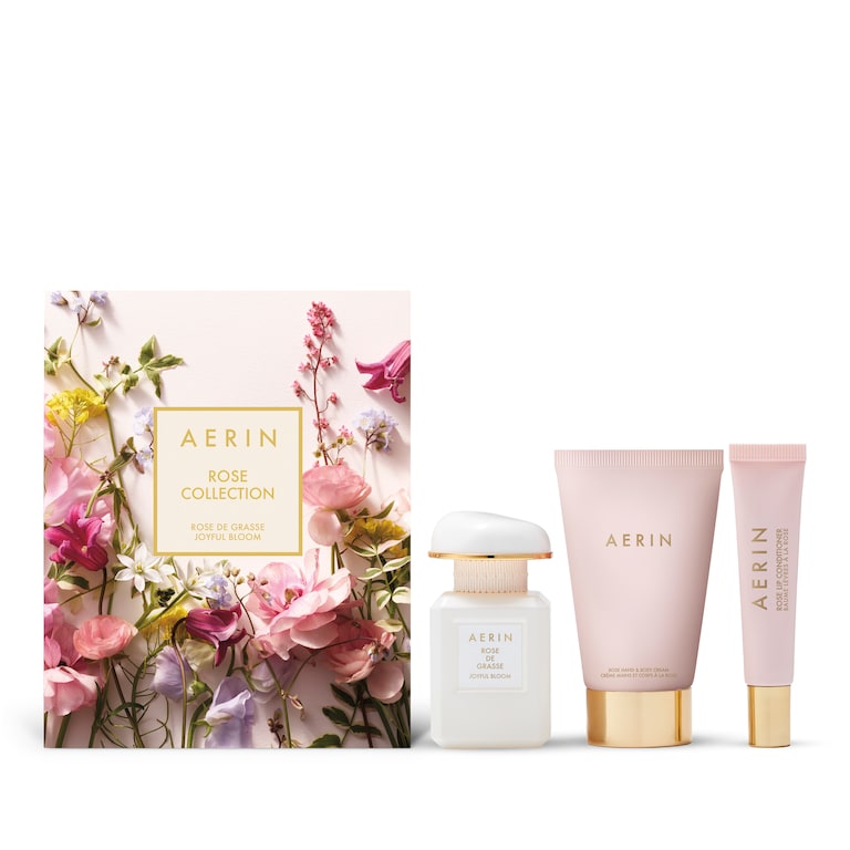 AERIN Rose de Grasse Joyful Bloom Beauty Essentials Set, Product Shot