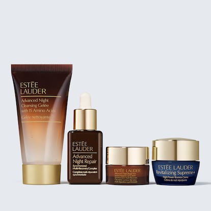 Coffret découverte de soins visage Advanced Night Repair Unwrap Your Glow, Product Shot