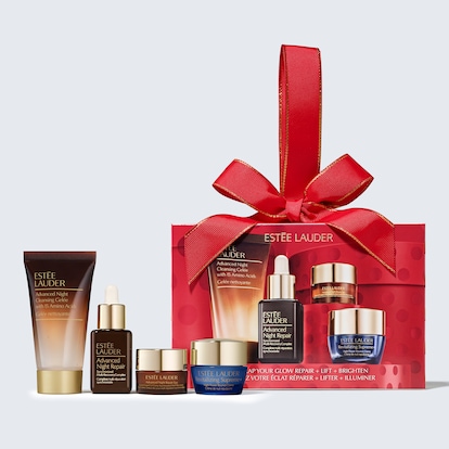 Coffret découverte de soins visage Advanced Night Repair Unwrap Your Glow, Product Shot