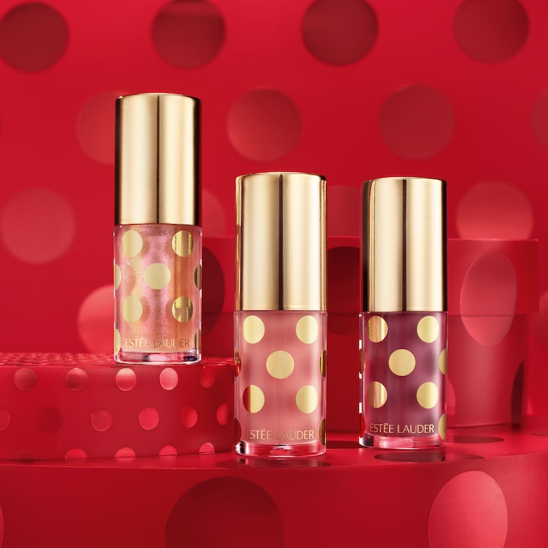Dárková sada pro sváteční líčení Sheer Wonders Lip Oil Trio, Alt