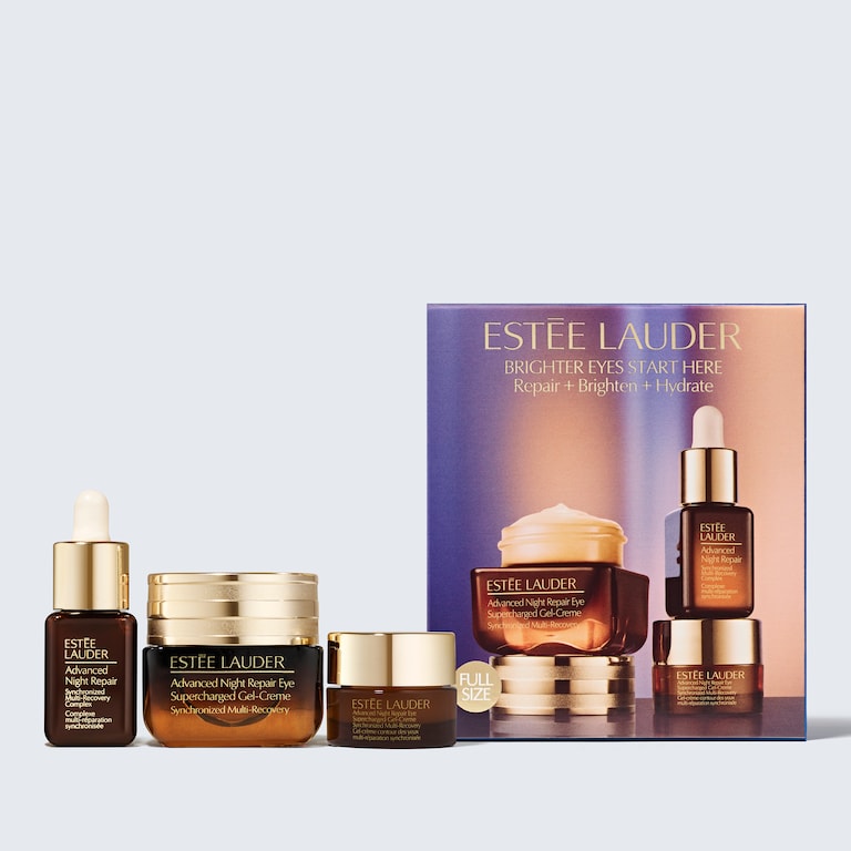 Advanced Night Repair Set de cuidado de la piel con crema de contorno de ojos Reparación + Brillo + Hidratación, Product Shot