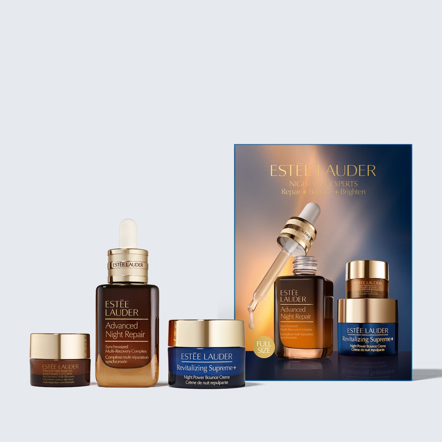 ESTEE LAUDER 4本セット Nighttime Experts Skincare Set Repair + Bounce + Brighten | Estée