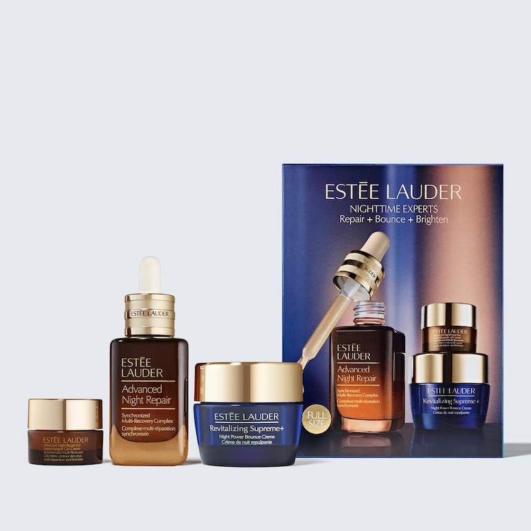 Nighttime Experts Skincare Set Repair + Bounce + Brighten, Product Shot