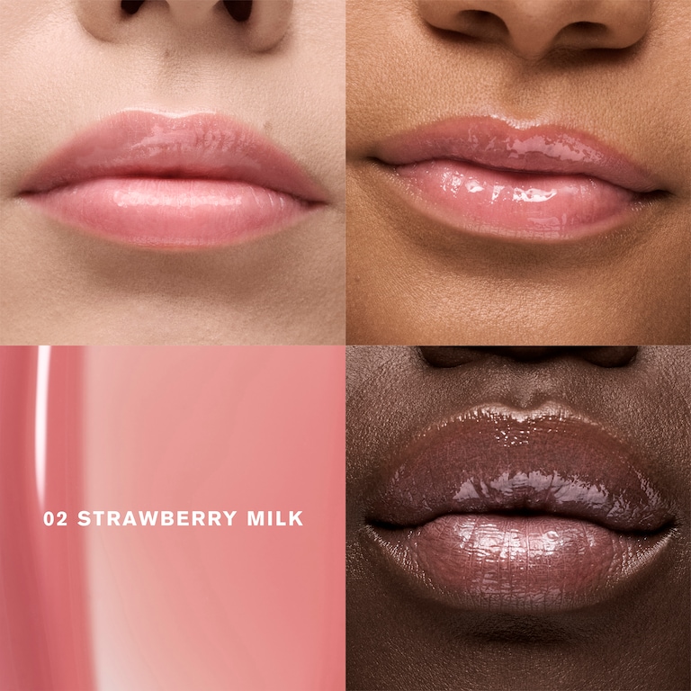 Glossy Pout Tinted Lip Oil, 6.0 ml, 02 Strawberry Milk, 02, Model, multiple