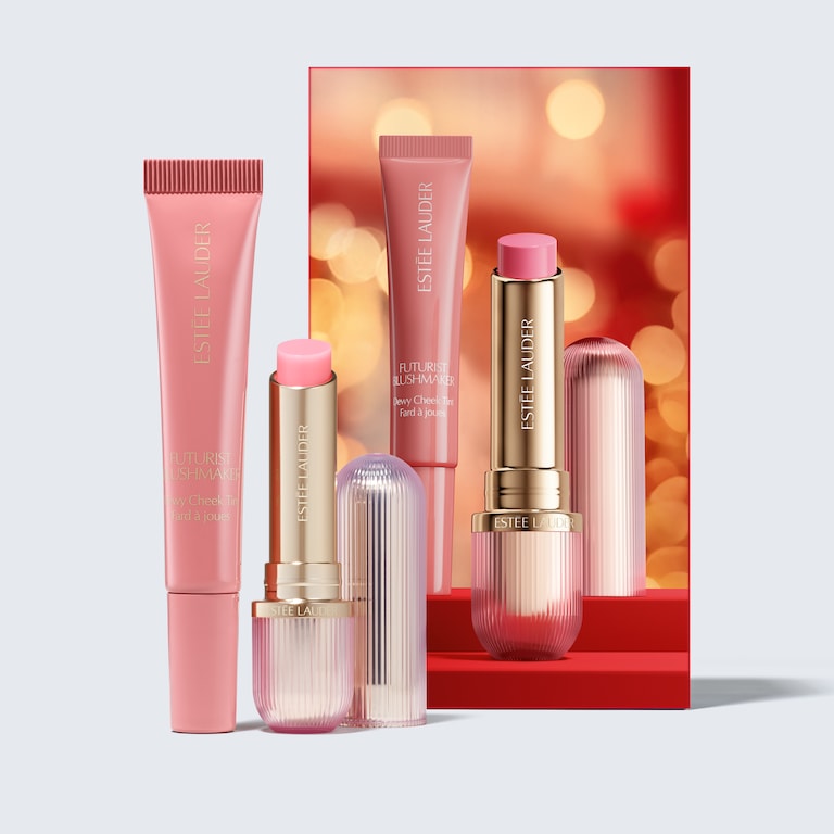 Set de regalo de maquillaje con colorete y bálsamo Rosy Reception Futurist, Product Shot