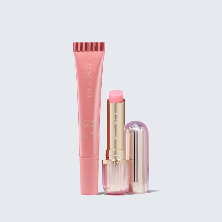Set de regalo de maquillaje con colorete y bálsamo Rosy Reception Futurist, Product Shot