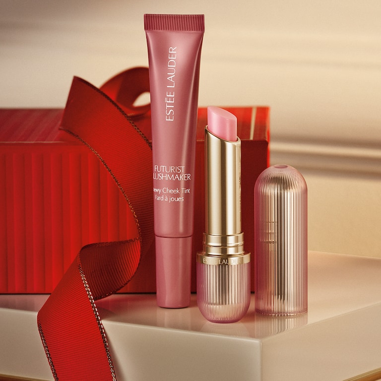 Set de regalo de maquillaje con colorete y bálsamo Rosy Reception Futurist, Alt