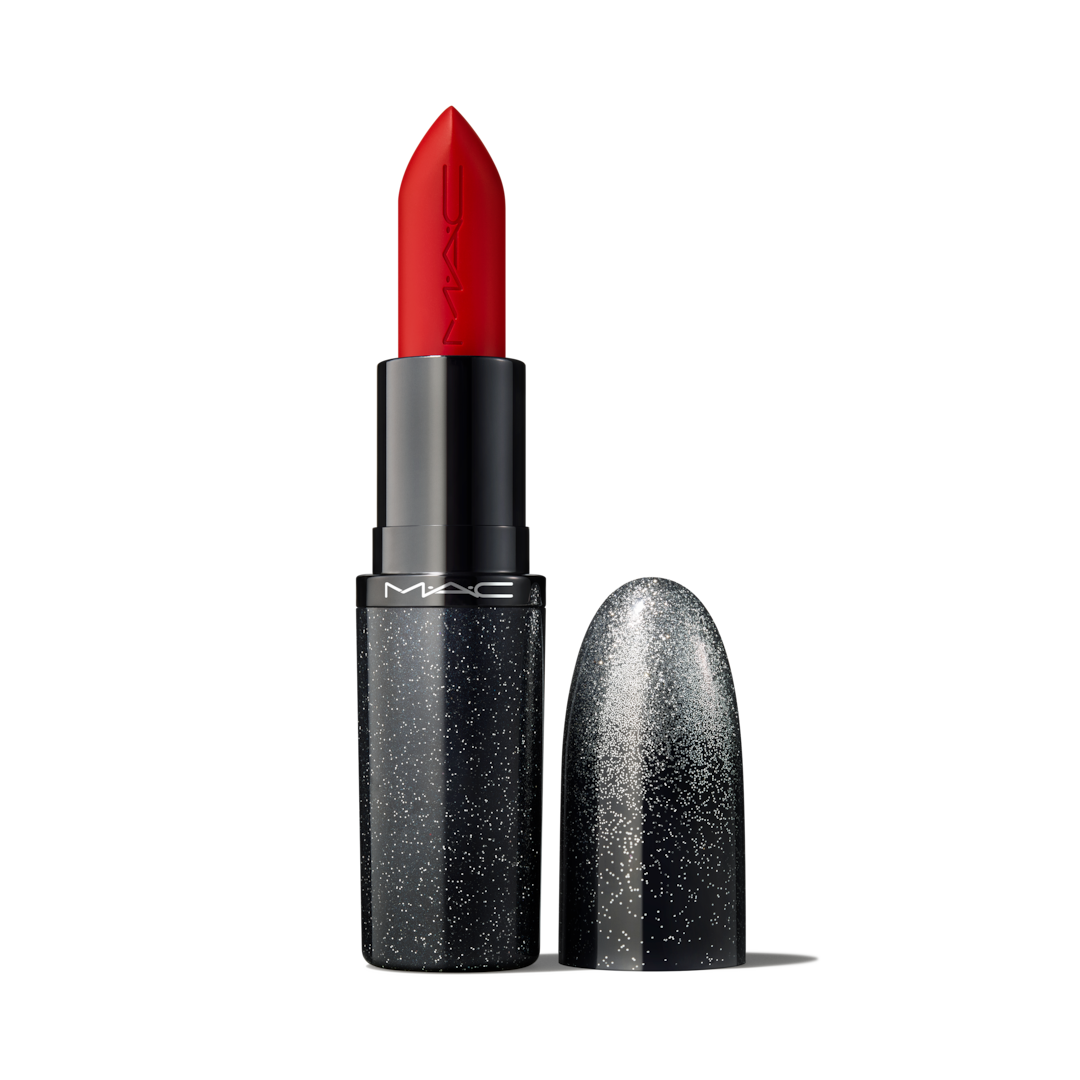M·A·Cximal Sleek Satin Lipstick / Holiday, Ruby Woo-La-La, 3.5g