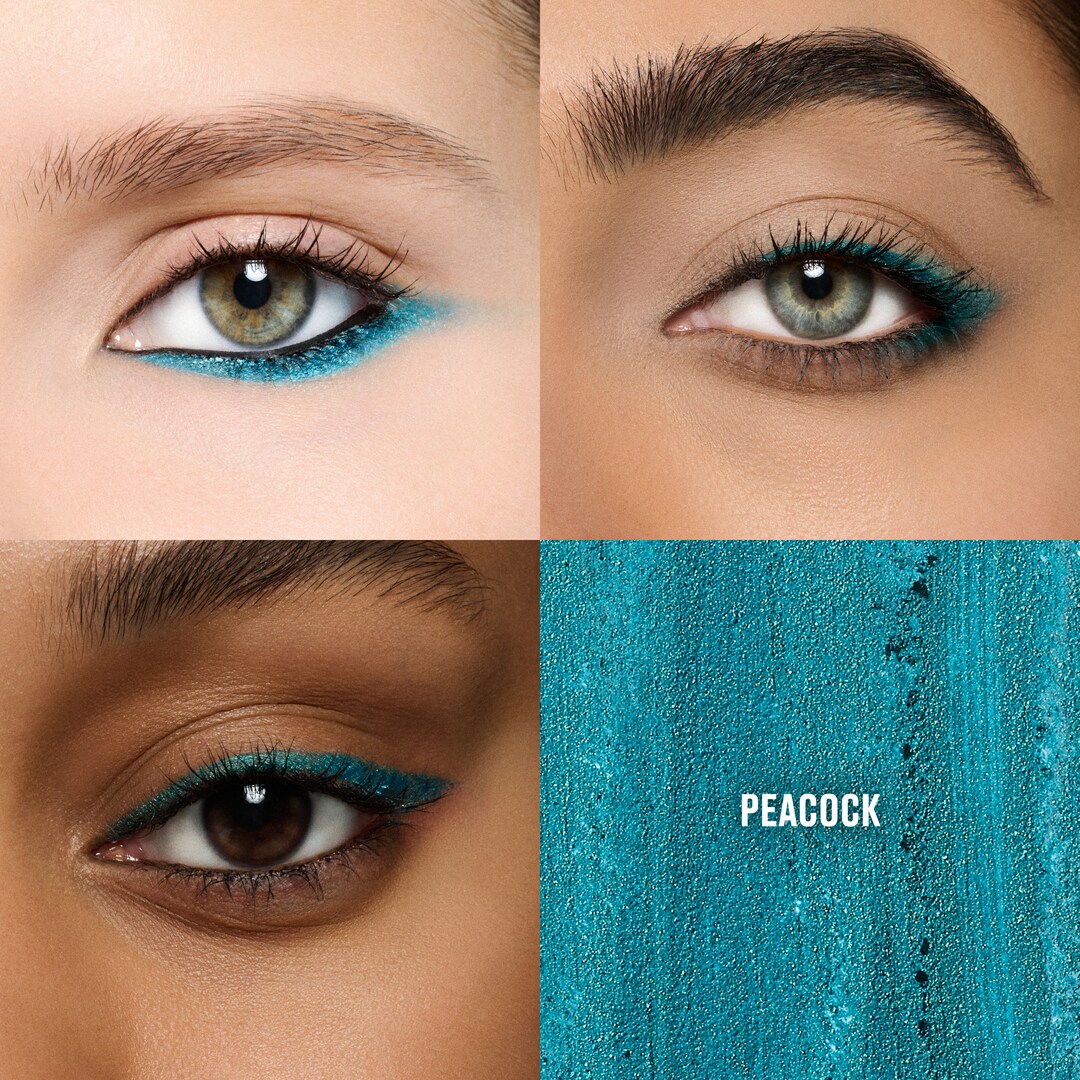 Kajal Excess Longwear Smoky Eye Liner, Peacock, 1.25g