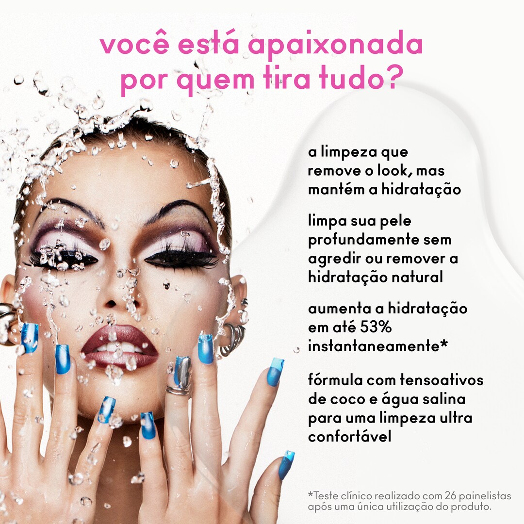 Água Micelar Demaquilante Dew Over, 194ml