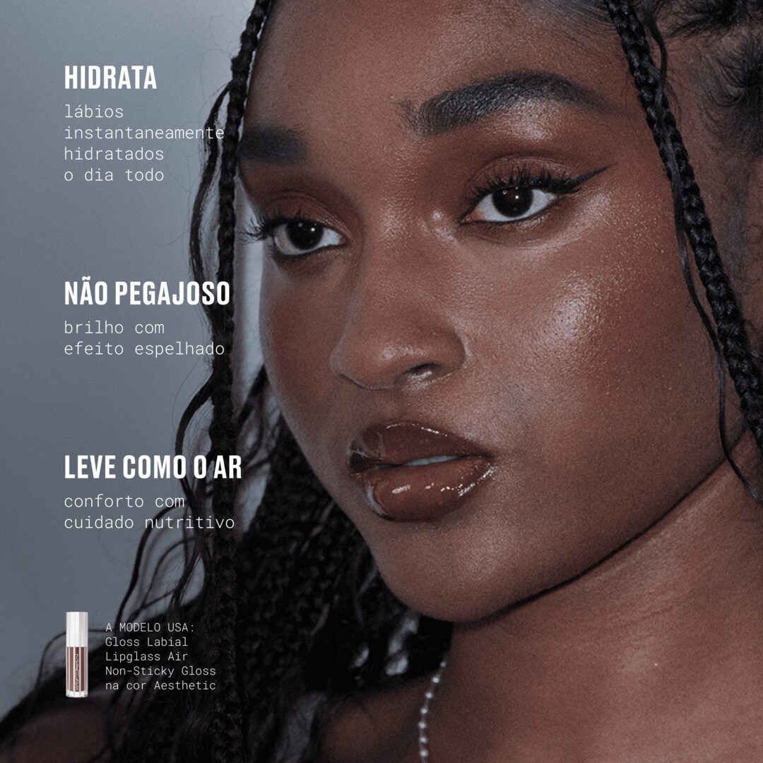 Gloss Labial Lipglass Air Non-Sticky Mini M·A·C, Casual, 2.6ml