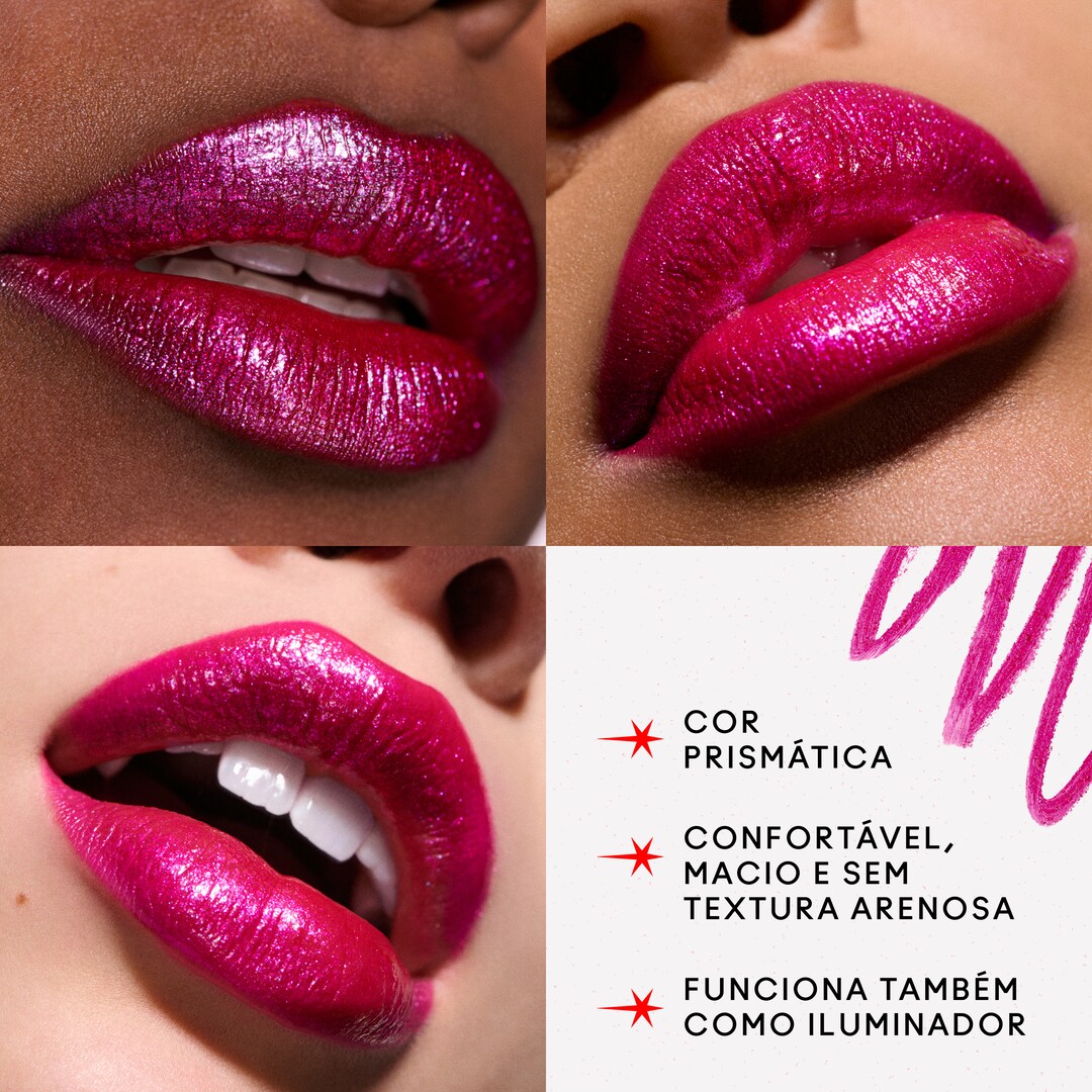 Lápis Batom Dazzlelips Crayon, Candy Yum Yummy, 1.8g