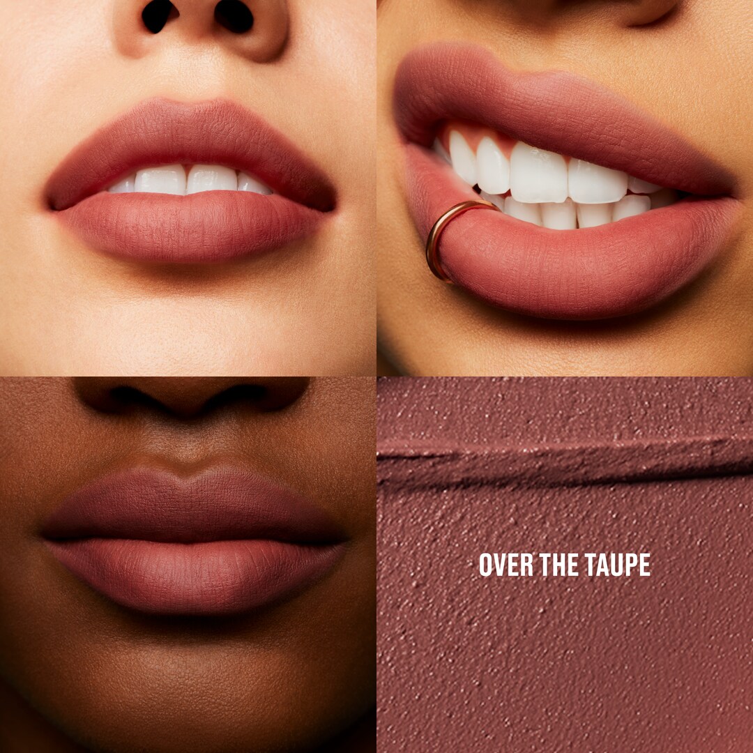 Batom Líquido 2 em 1 Lip + Cheek Mousse Powder Kiss, Over The Taupe, 5ml