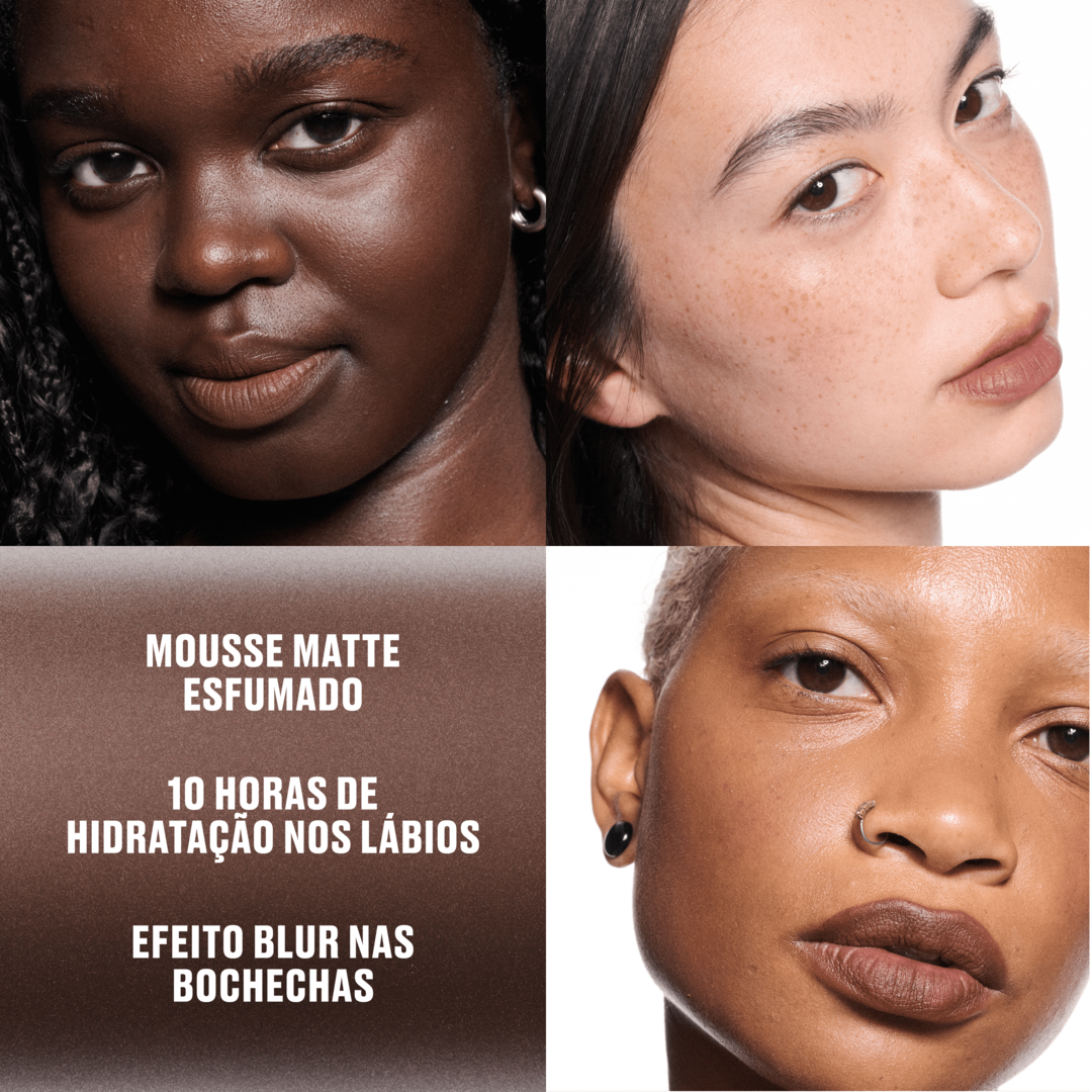 Batom Líquido 2 em 1 Lip + Cheek Mousse Powder Kiss | MAC Cosmetics
