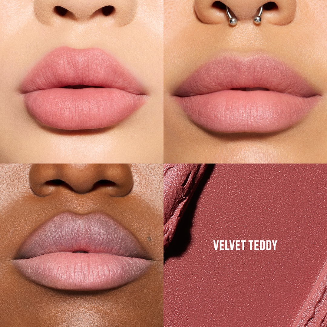 Batom Líquido 2 em 1 Lip + Cheek Mousse Powder Kiss, Velvet Teddy , 5ml