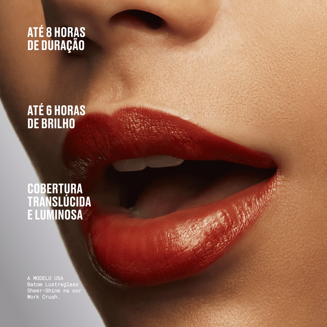 Batom Hidratante Brilhante Lustreglass Sheer-Shine, Thanks, It's MAC, 3g