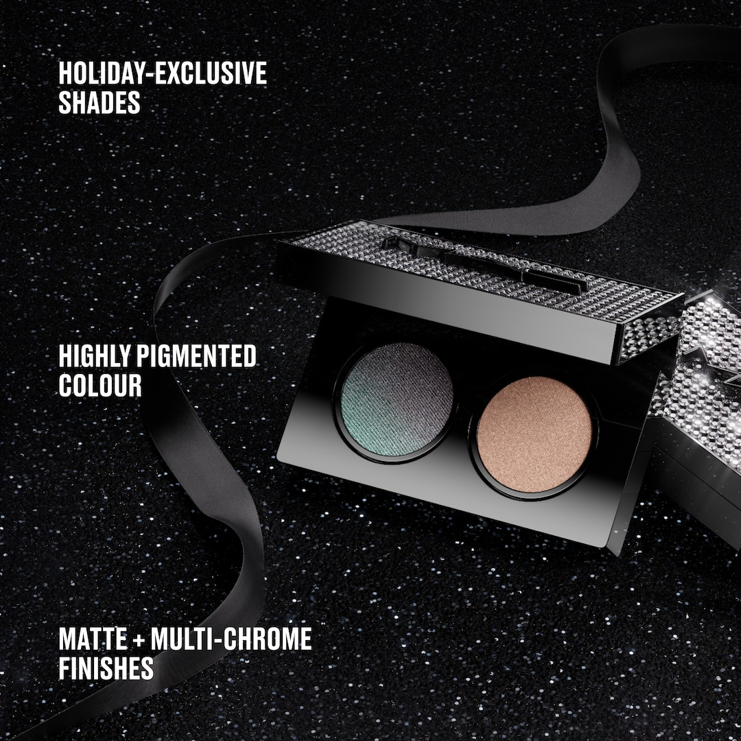Duo de Sombras Smoke + Ice / Holiday, Smoke + Sequins , 2g