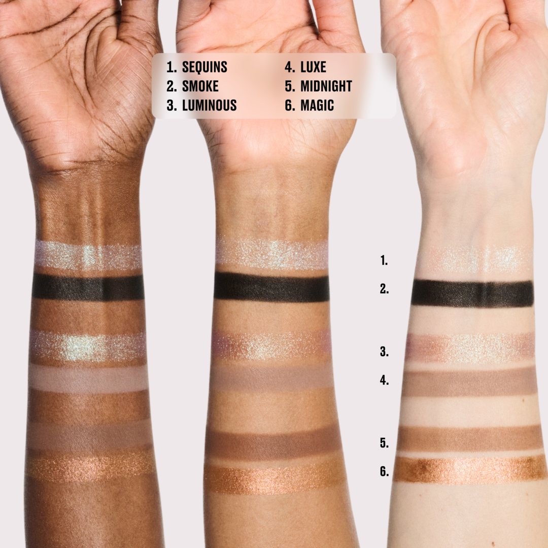 Duo de Sombras Smoke + Ice / Holiday, Smoke + Sequins , 2g