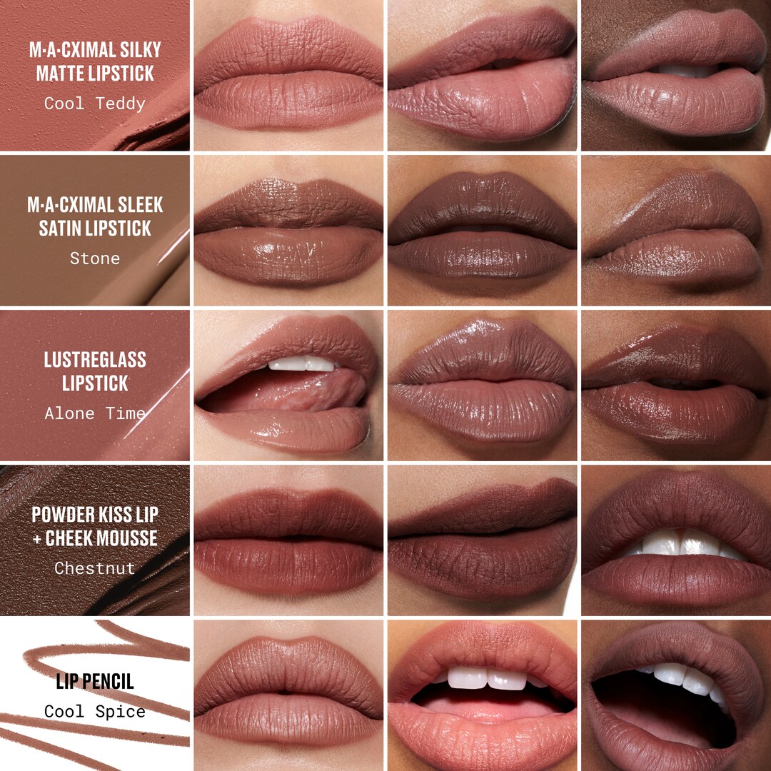 Kit de Batons M·A·C Celebrity Nudes / Holiday