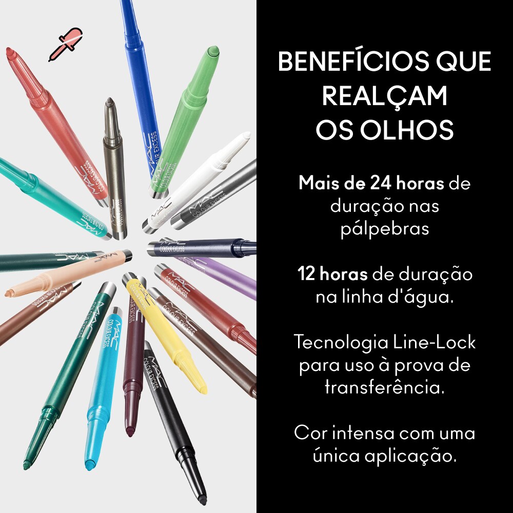 Lápis Delineador de Olhos em Gel M·A·C Colour Excess, Blueberry Milk, 35g