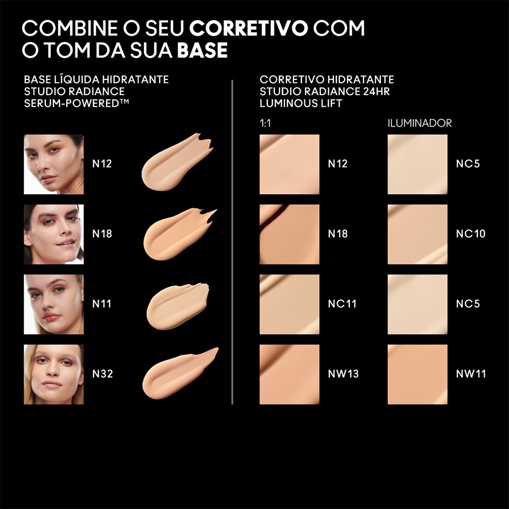 Corretivo Hidratante Studio Radiance 24hrs Luminous Lift 