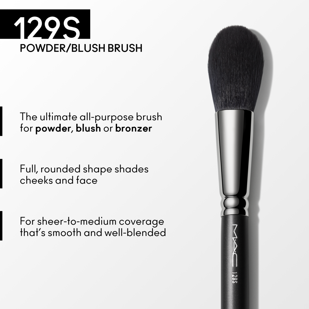 M∙A∙C 129 Synthetic Powder/Blush Brush, M∙A∙C Cosmetics