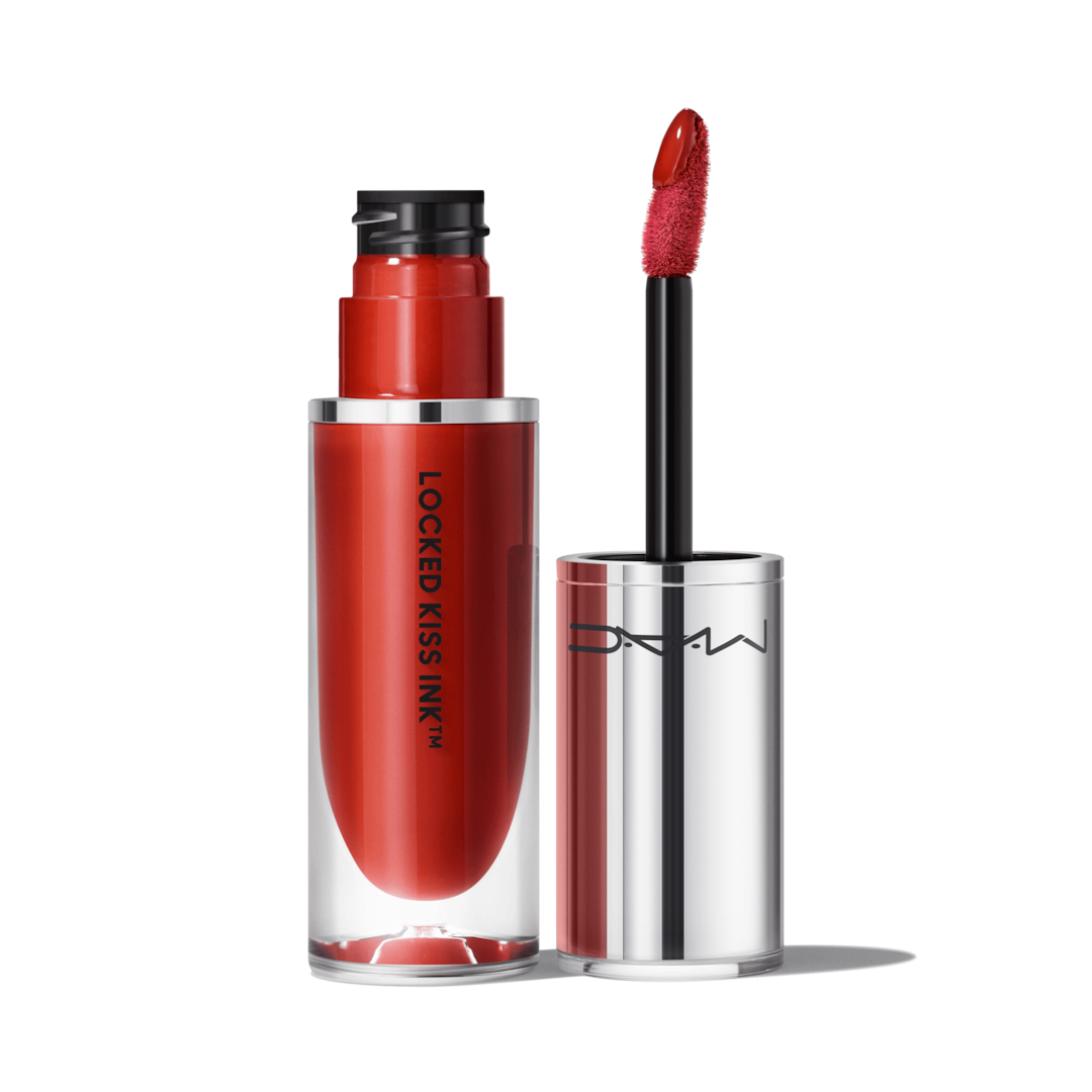 MAC Cosmetics Locked Kiss Ink 24HR Waterproof and Transfer-Proof Matte Liquid Lip Extra Chilli 0.1 oz / 4 mL