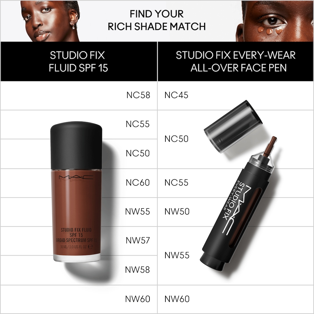 2 en 1 / Base y Corrector Studio Fix Every-Wear All-Over Face Pen, NC55, 12ml