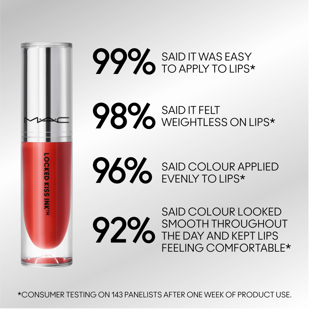 Labial Líquido -M·A·C Locked Kiss Ink 24HR Lipcolour, mischief, 4ml