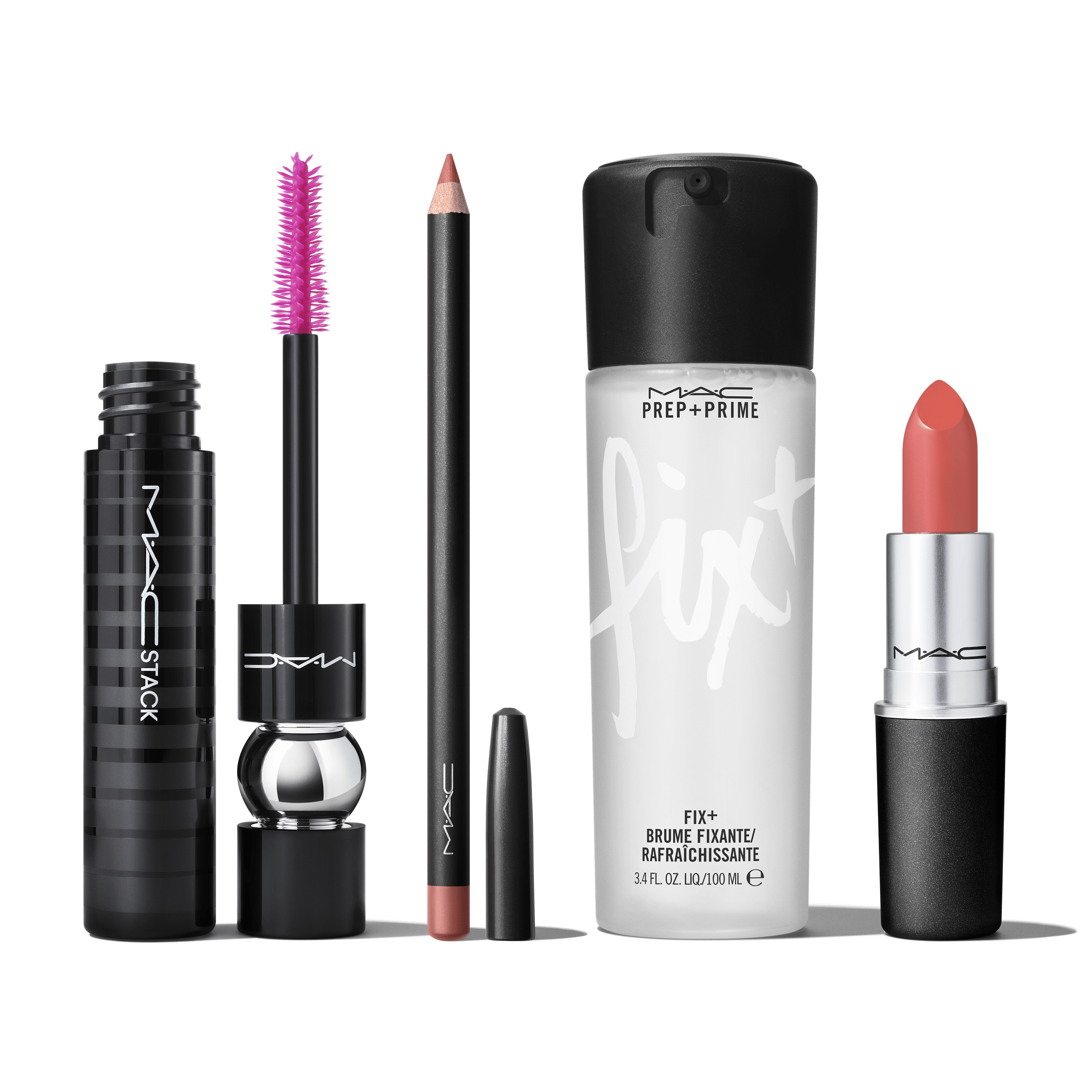 Perfume Malaysia - M-a-c Makeup Set for Women 9 in 1 Gift Set This Mac set  comes with the following items: 1 x NC20 Studio Fix, 1 x Pinekswoon A55  Sheertione Blush,